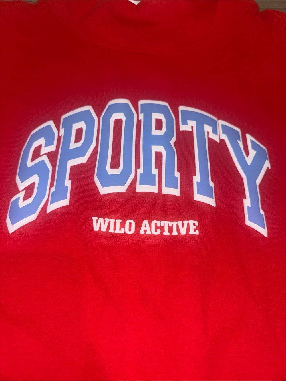 Wilo the label NWT Sporty Red Sweatshirt & Shorts Set size small - Picture 5 of 9